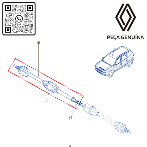RN 15946R 391015946R SEMI EIXO DIR. DUSTEROROCH 1.6 4X2 MANUAL 12... 3